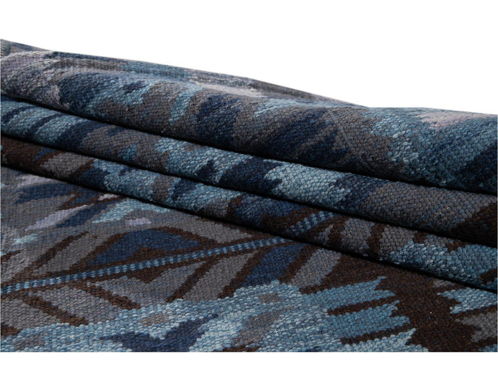 Modern Swedish Wool Rug 9 X 12