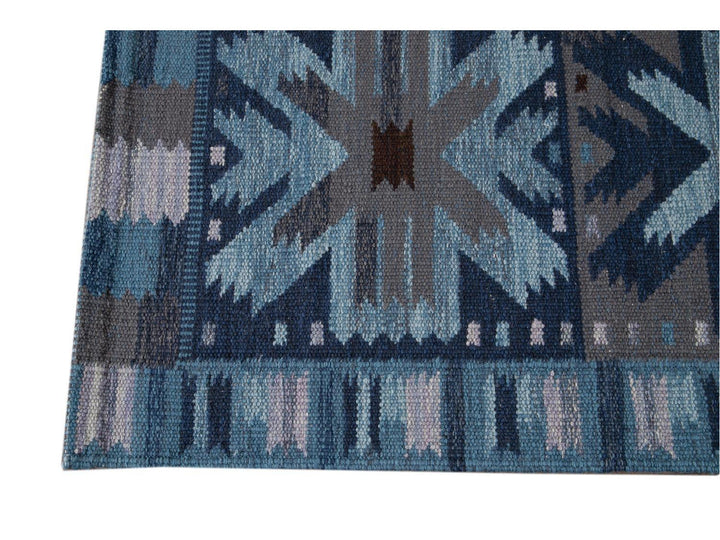 Modern Swedish Wool Rug 9 X 12