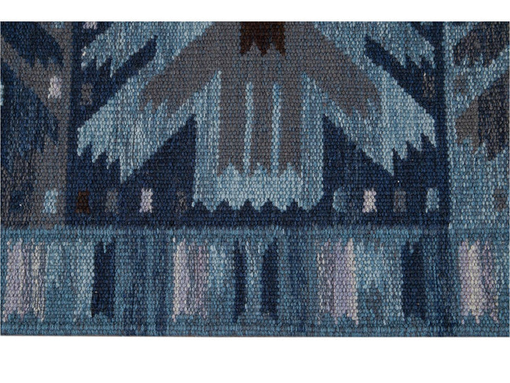 Modern Swedish Wool Rug 9 X 12