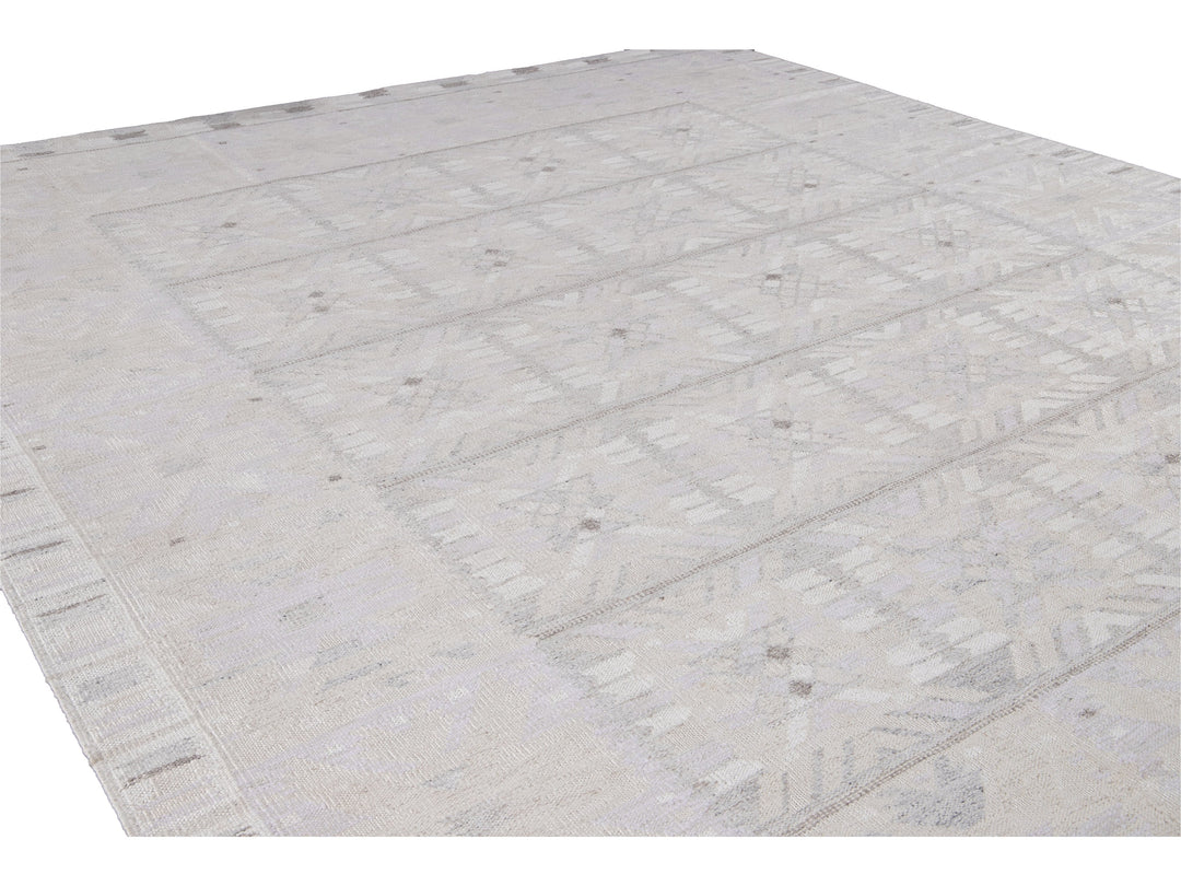 Modern Swedish Style Wool Rug 12 X 14
