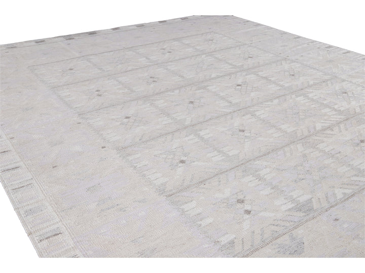 Modern Swedish Style Wool Rug 12 X 14