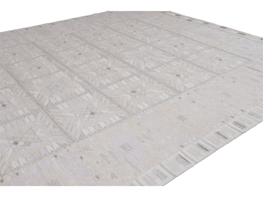 Modern Swedish Style Wool Rug 12 X 14