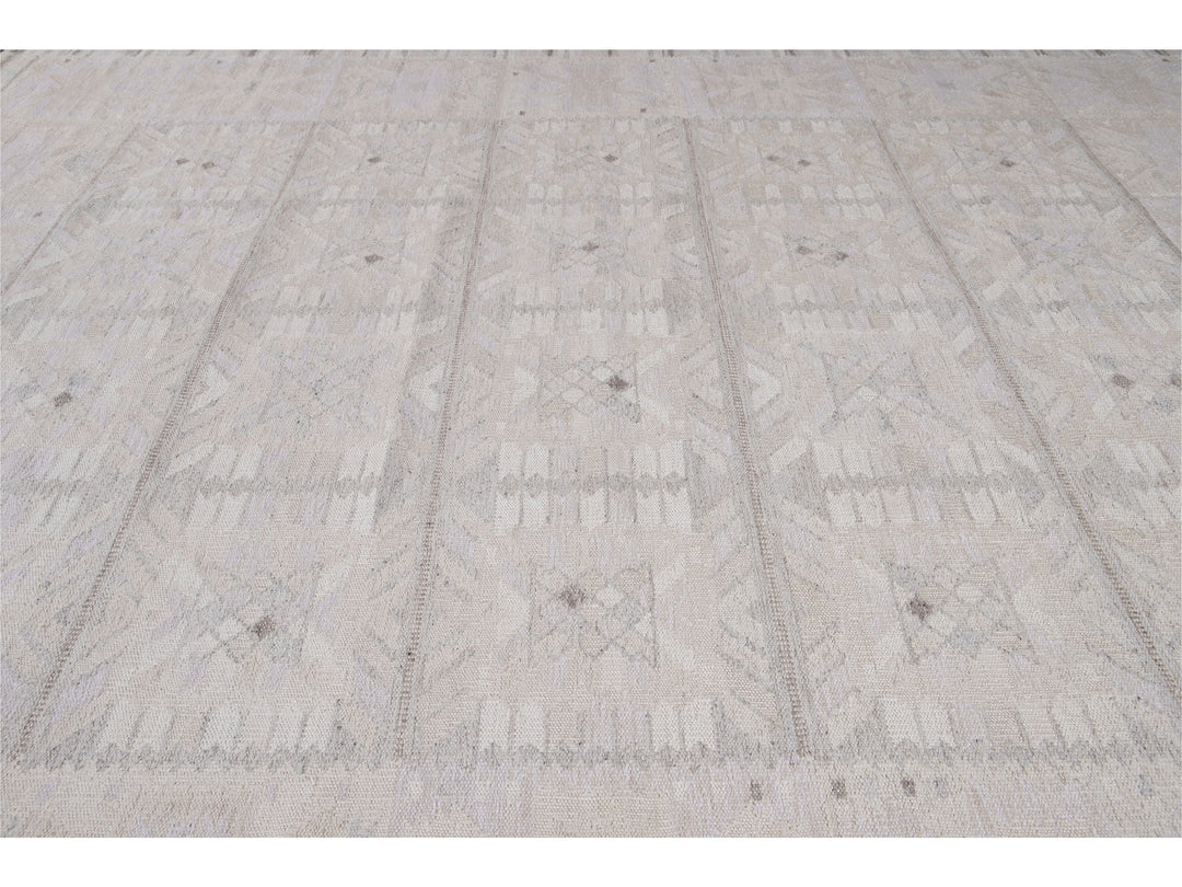 Modern Swedish Style Wool Rug 12 X 14