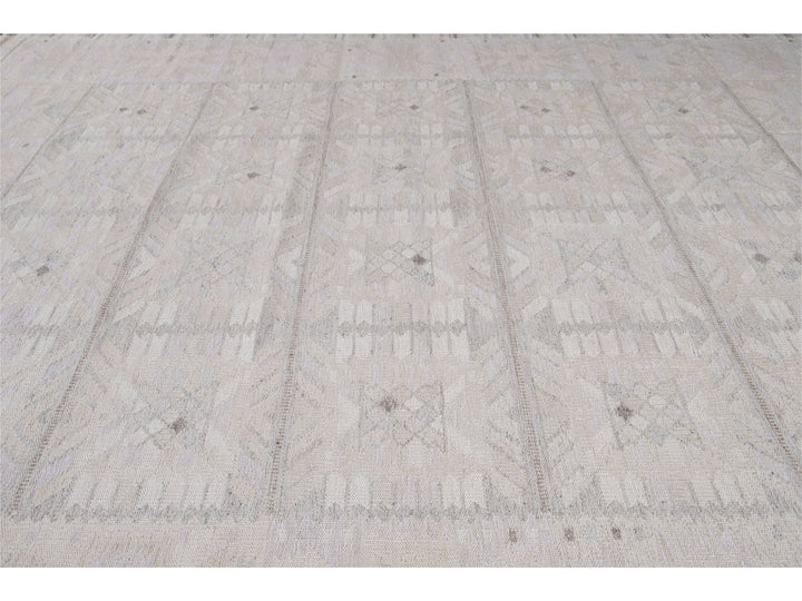 Modern Swedish Style Wool Rug 12 X 14