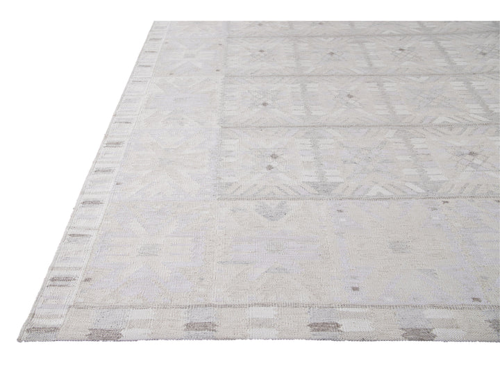 Modern Swedish Style Wool Rug 12 X 14
