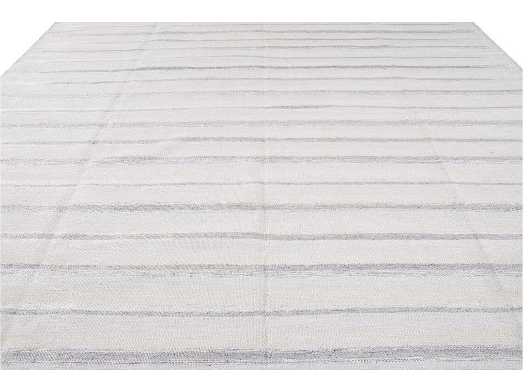 Modern Swedish Wool Rug 12 X 15