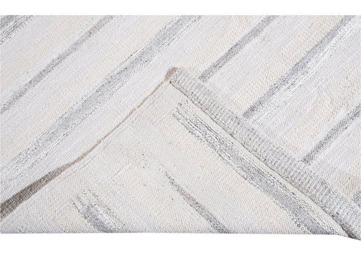 Modern Swedish Wool Rug 12 X 15