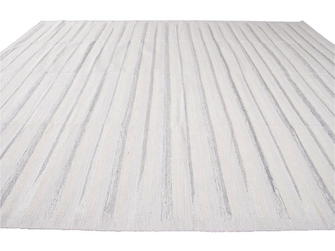 Modern Swedish Wool Rug 12 X 15