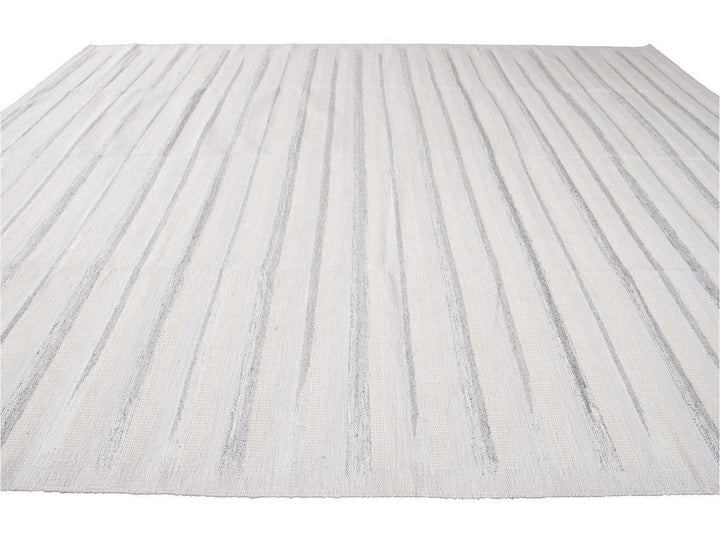 Modern Swedish Wool Rug 12 X 15