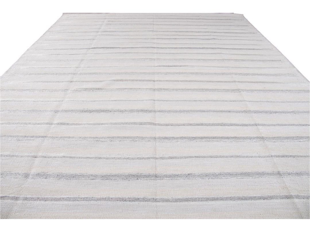 Modern Swedish Wool Rug 12 X 15