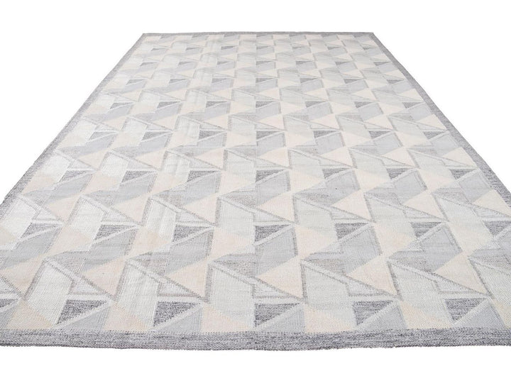 Modern Swedish Wool Rug 10 X 14