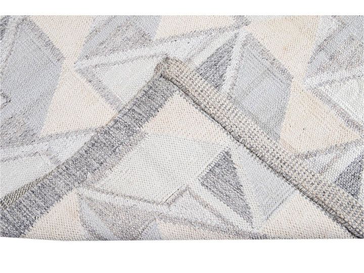 Modern Swedish Wool Rug 10 X 14