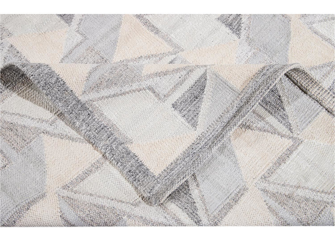 Modern Swedish Wool Rug 10 X 14