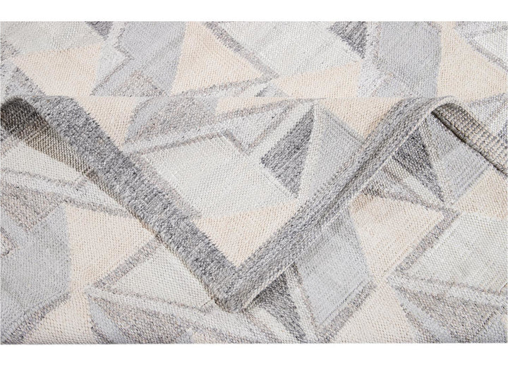 Modern Swedish Wool Rug 10 X 14