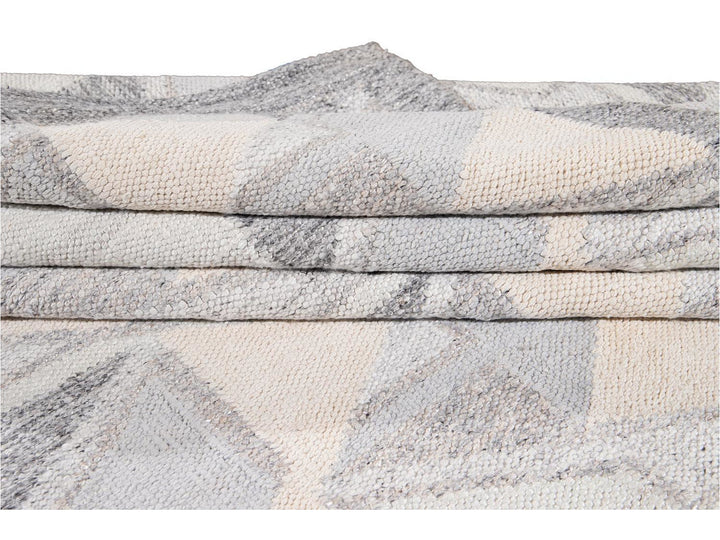 Modern Swedish Wool Rug 10 X 14