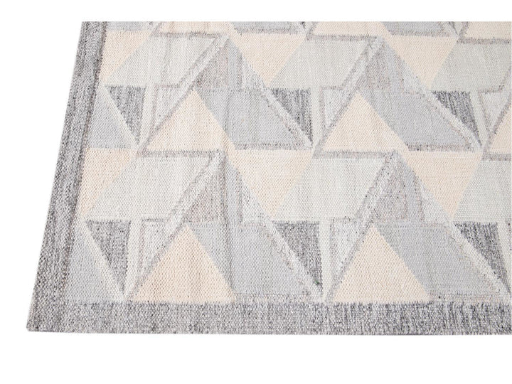Modern Swedish Wool Rug 10 X 14