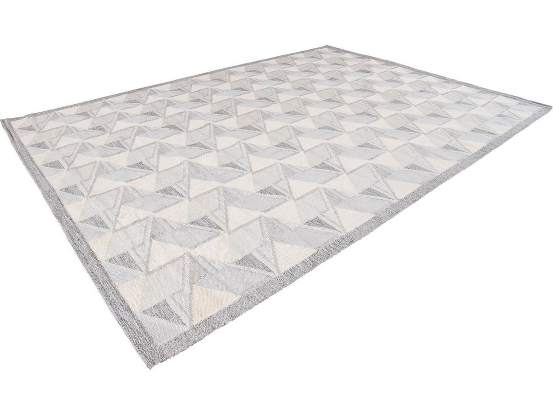 Modern Swedish Wool Rug 10 X 14