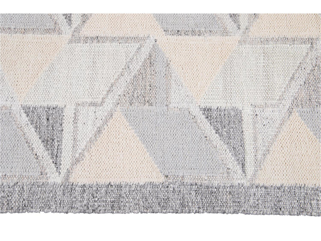 Modern Swedish Wool Rug 10 X 14