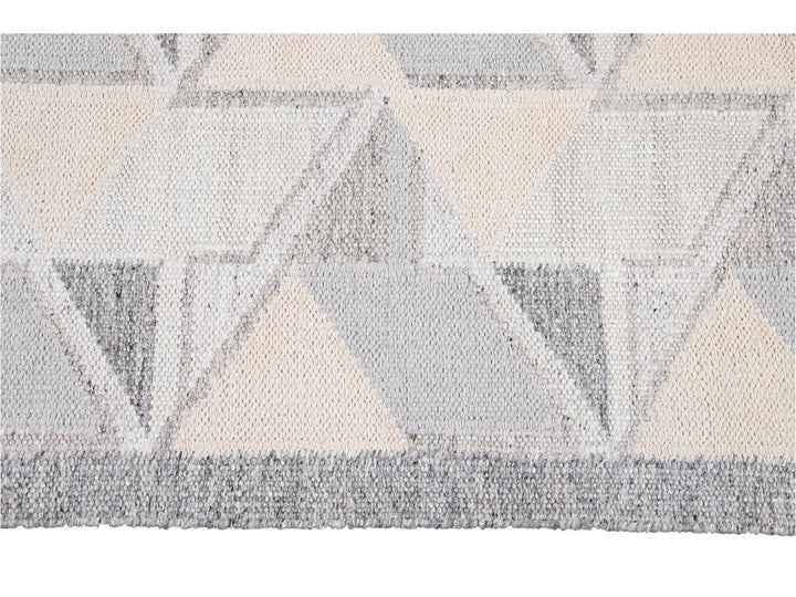 Modern Swedish Wool Rug 10 X 14