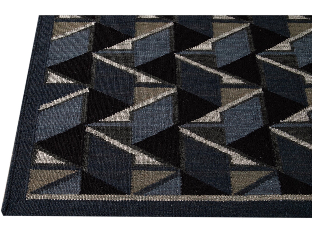Modern Swedish Wool Rug 13 X 14