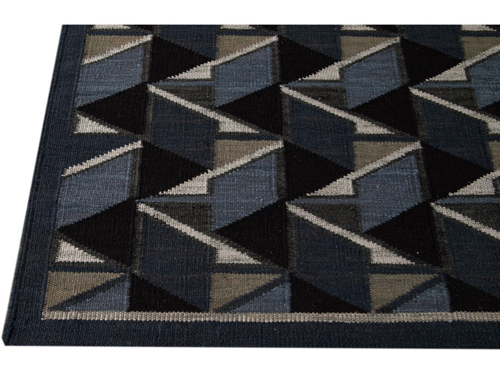 Modern Swedish Wool Rug 13 X 14