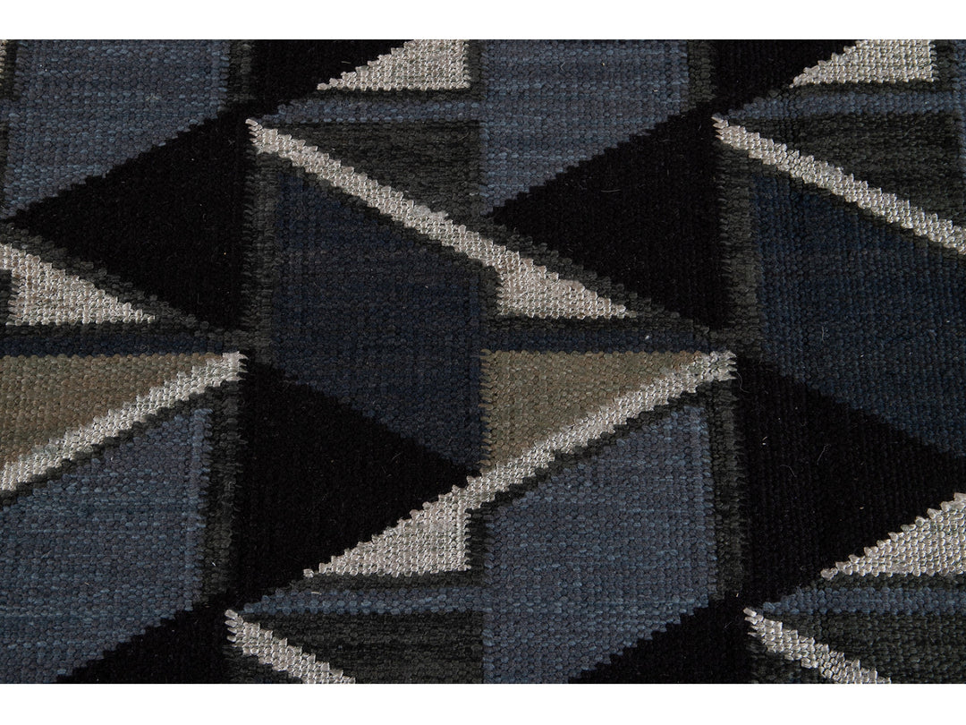 Modern Swedish Wool Rug 13 X 14