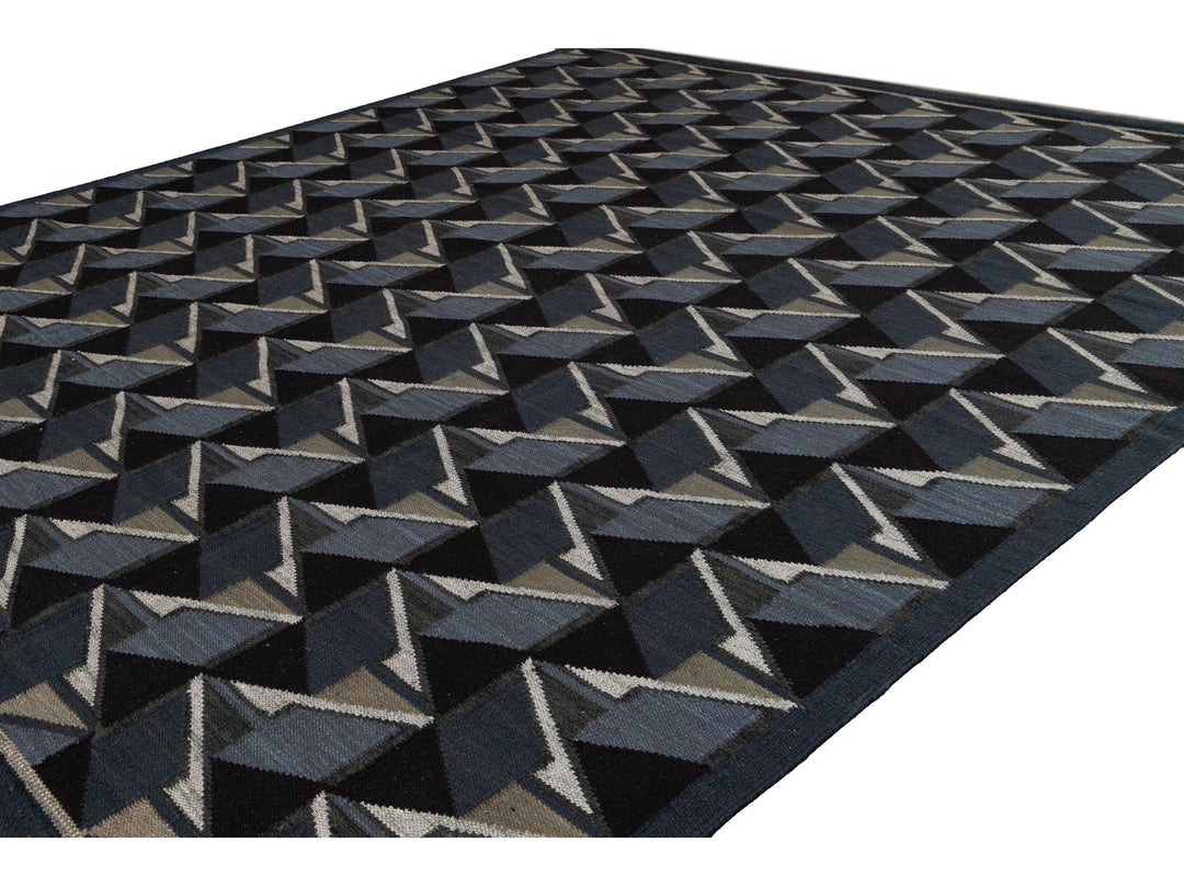 Modern Swedish Wool Rug 13 X 14