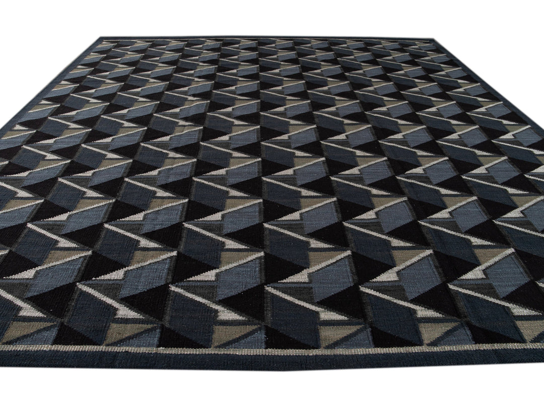 Modern Swedish Wool Rug 13 X 14