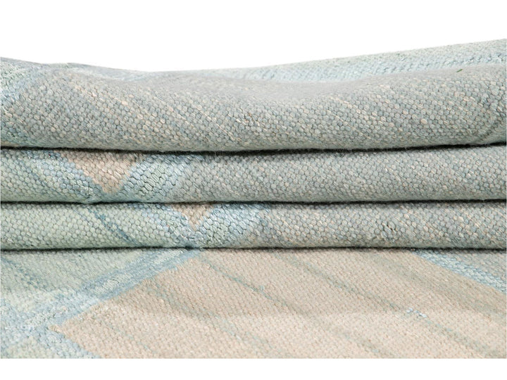 Modern Swedish Wool Rug 10 X 14