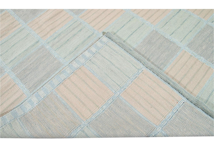 Modern Swedish Wool Rug 10 X 14