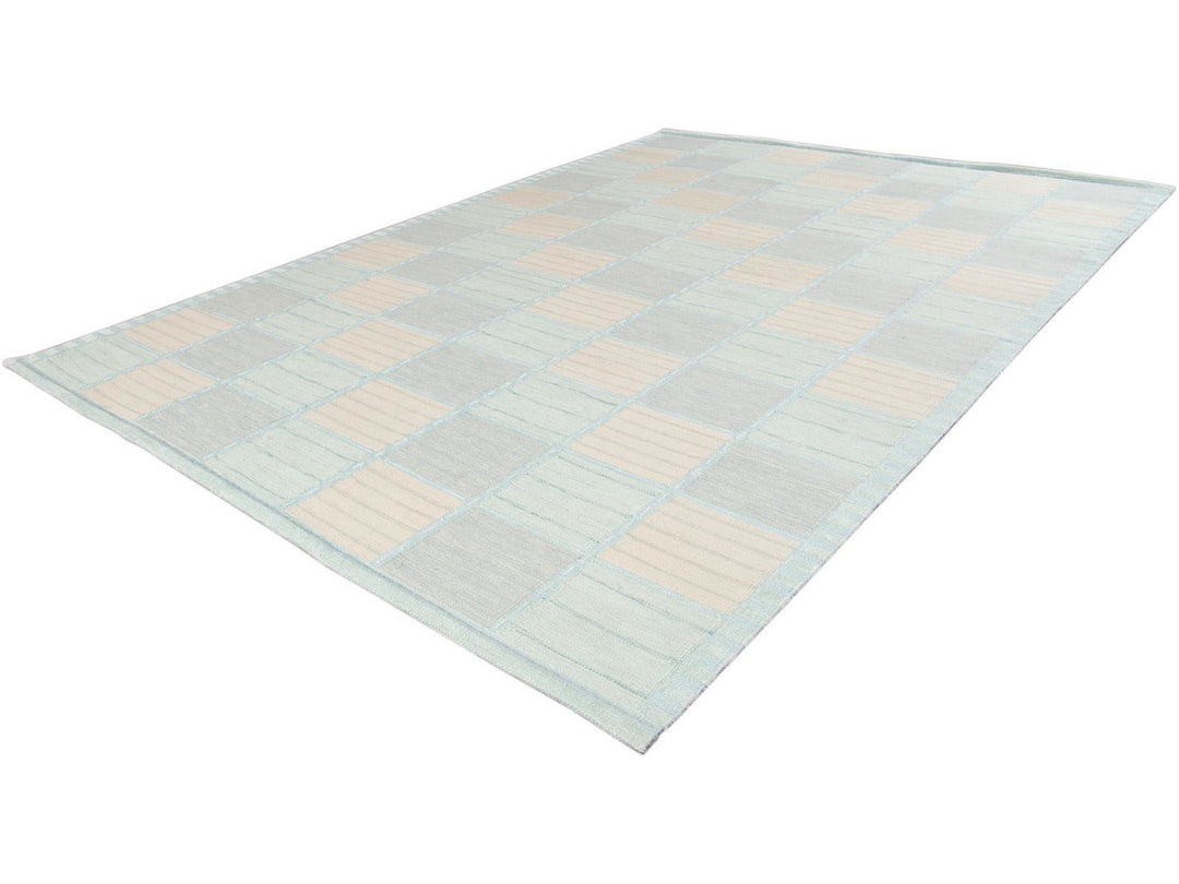 Modern Swedish Wool Rug 10 X 14