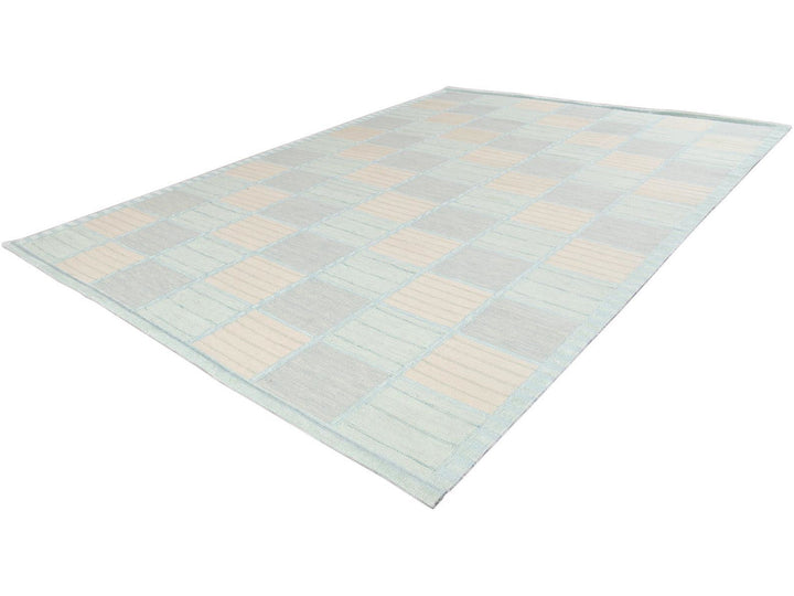 Modern Swedish Wool Rug 10 X 14