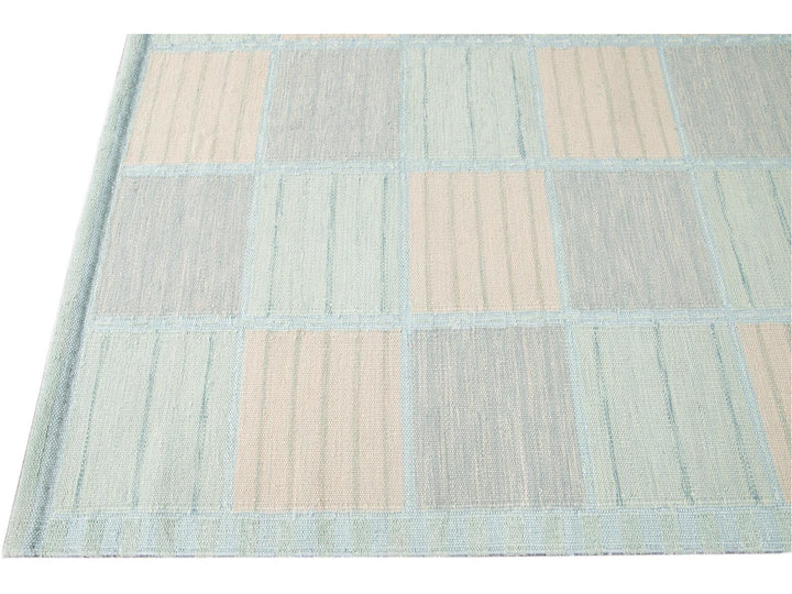 Modern Swedish Wool Rug 10 X 14