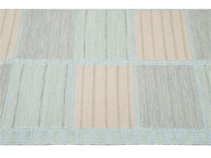 Modern Swedish Wool Rug 10 X 14