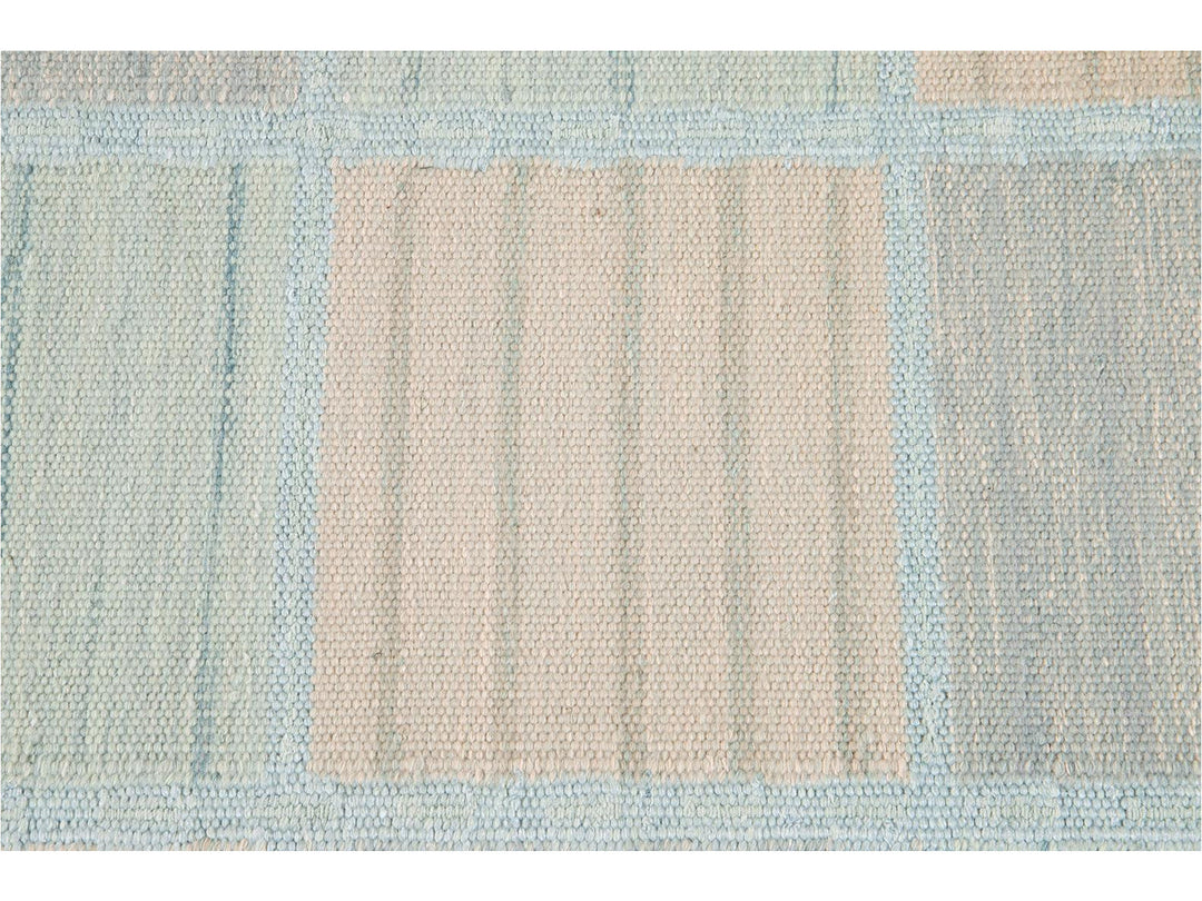 Modern Swedish Wool Rug 10 X 14