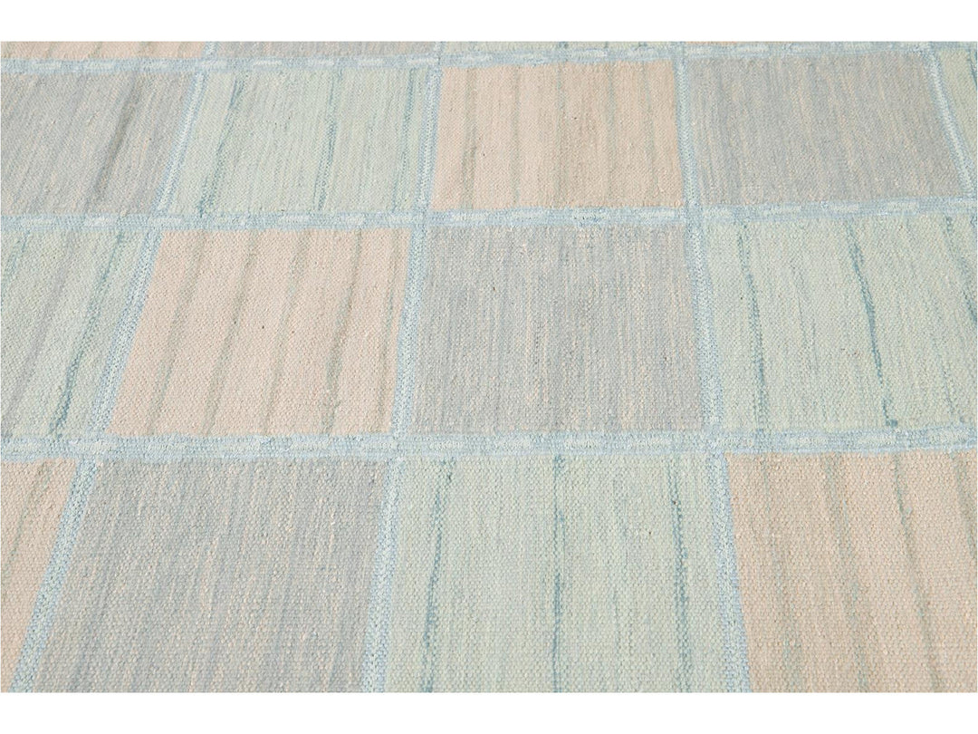 Modern Swedish Wool Rug 10 X 14