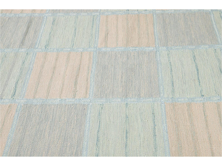 Modern Swedish Wool Rug 10 X 14