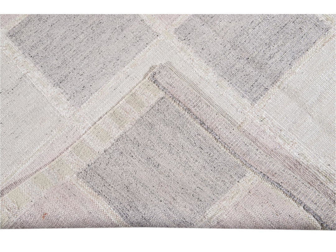 Modern Swedish Wool Rug 9 X 12