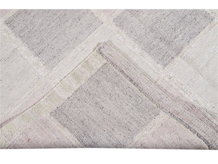 Modern Swedish Wool Rug 9 X 12