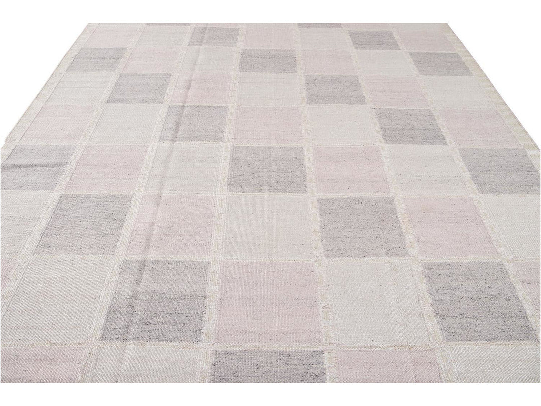 Modern Swedish Wool Rug 9 X 12
