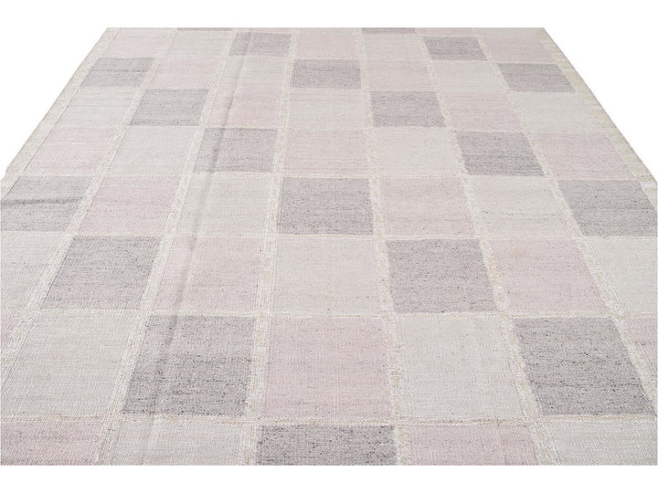 Modern Swedish Wool Rug 9 X 12