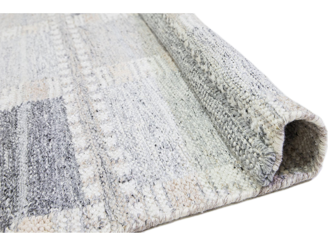 Modern Swedish Wool Rug 10 X 14