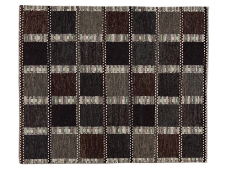 Modern Scandinavian-Style Flatweave Rug, 8x10