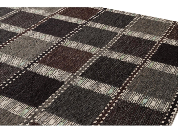 Modern Scandinavian-Style Flatweave Rug, 8x10