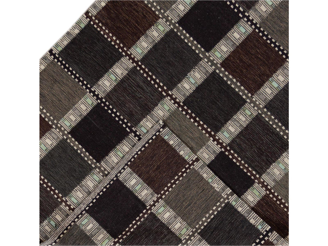 Modern Scandinavian-Style Flatweave Rug, 8x10