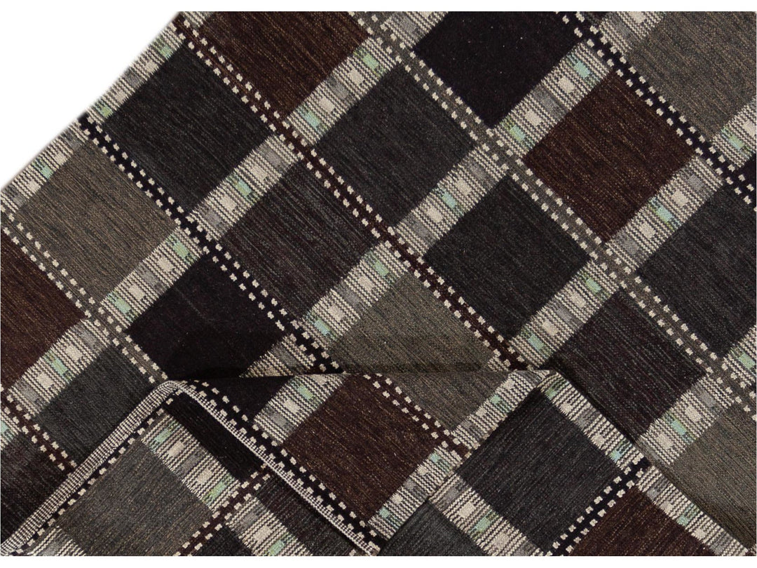 Modern Scandinavian-Style Flatweave Rug, 8x10