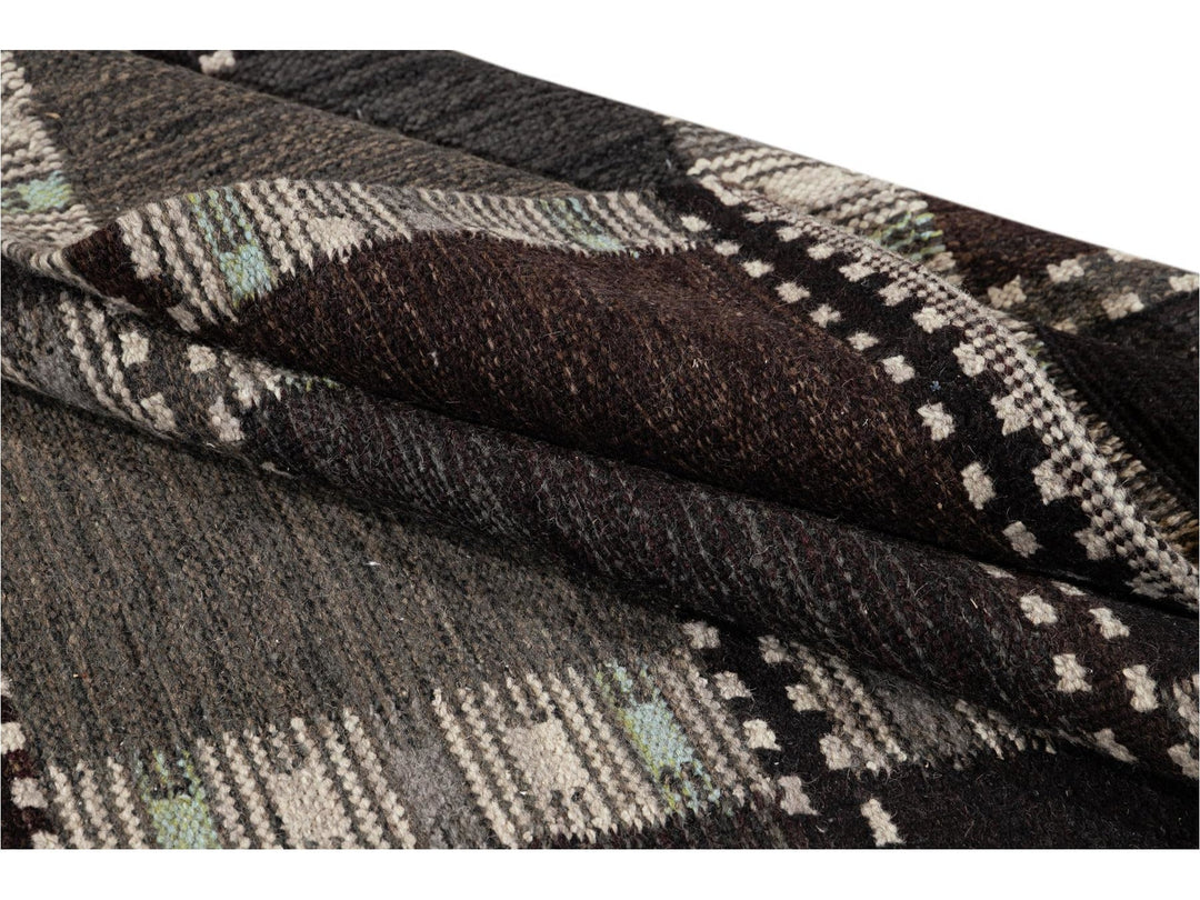 Modern Scandinavian-Style Flatweave Rug, 8x10