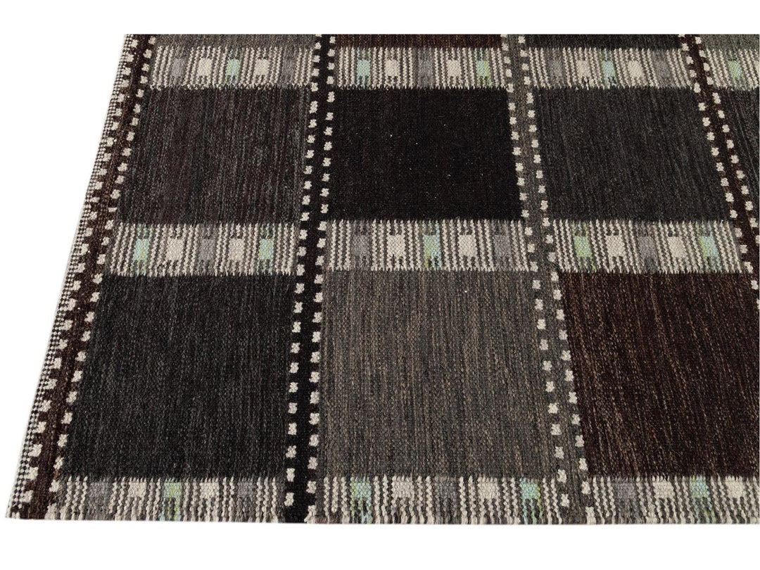 Modern Scandinavian-Style Flatweave Rug, 8x10