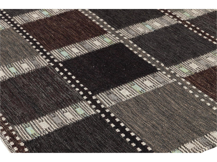 Modern Scandinavian-Style Flatweave Rug, 8x10