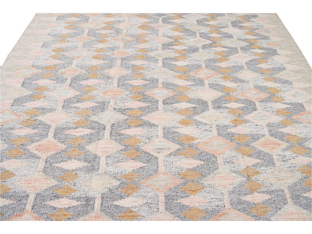 Modern Swedish Wool Rug 9 X 12